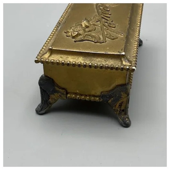 Vtg Quadruple Plate Jewels Jewelry Casket Box AS IS Kronheimer & Oldenbusch - Picture 4 of 10